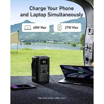 Anker 60,000mAh Power Bank with SOS Mode Smart Display