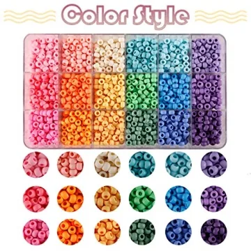 MAKERSLAND 2600+ pcs Rainbow Kandi Pony Beads Craft Kit