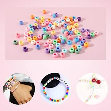 MAKERSLAND 2600+ pcs Rainbow Kandi Pony Beads Craft Kit
