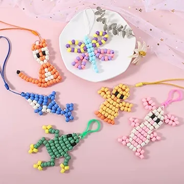 MAKERSLAND 2600+ pcs Rainbow Kandi Pony Beads Craft Kit