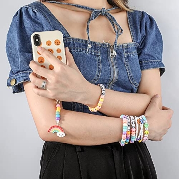 MAKERSLAND 2600+ pcs Rainbow Kandi Pony Beads Craft Kit