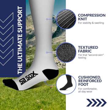 SB SOX Compression Socks for Travel, Sports & Daily Wear