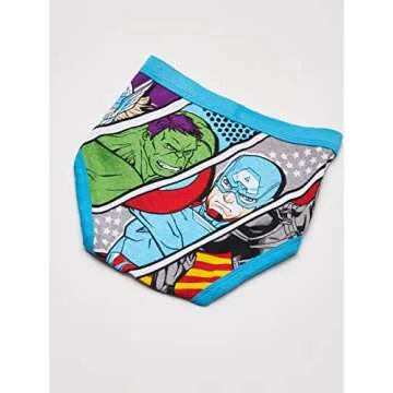 Marvel Boys' Avengers Cotton Briefs for Young Heroes