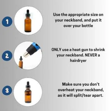 125 x 28 mm Clear Perforated Shrink Band for Glass Jars, Plastic Jars, Metal Tins and More. [Compatible Diameter Range: 2 3/4” – 3”] - Bundle of 250