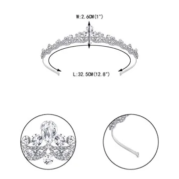 Elegant EVER FAITH Austrian Crystal Tiara for Weddings