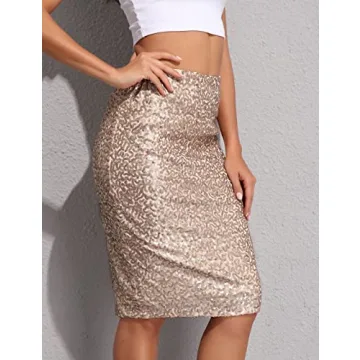 Stylish Sequin Pencil Skirt - Perfect for Parties