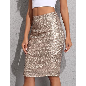 Stylish Sequin Pencil Skirt - Perfect for Parties