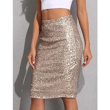Stylish Sequin Pencil Skirt - Perfect for Parties