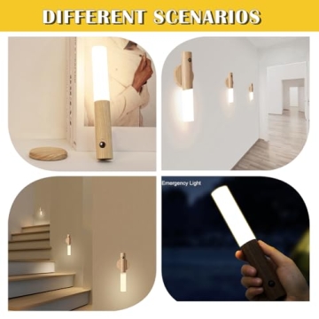 LANDGOO Motion Sensor Night Lights - Elegant Rechargeable Illumination