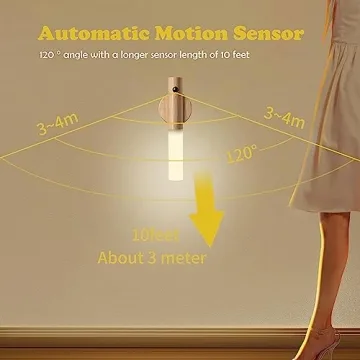 LANDGOO Motion Sensor Night Lights - Elegant Rechargeable Illumination