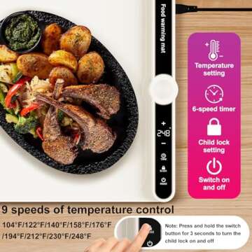 PAWCUB Food Warming Mat for Perfectly Warm Meals