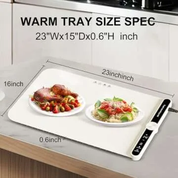 PAWCUB Food Warming Mat for Perfectly Warm Meals