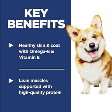 Hill's Science Diet Adult 1-6, Adult 1-6 Premium Nutrition, Small Kibble, Dry Dog Food, Lamb & Brown Rice, 4.5 lb Bag