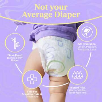 Freestyle Diapers – (Size 6) Hyper Absorbent & Non-Toxic – Disposable Diapers for Sensitive Skin...