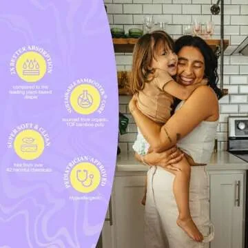 Freestyle Diapers – (Size 6) Hyper Absorbent & Non-Toxic – Disposable Diapers for Sensitive Skin – Ultra Soft Diapers (35+ lbs) – 120 Count