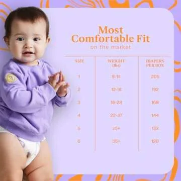 Freestyle Diapers – (Size 6) Hyper Absorbent & Non-Toxic – Disposable Diapers for Sensitive Skin – Ultra Soft Diapers (35+ lbs) – 120 Count