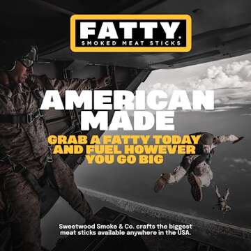FATTY Grass-Fed Beef Smoked Meat Sticks - High Protein Snack