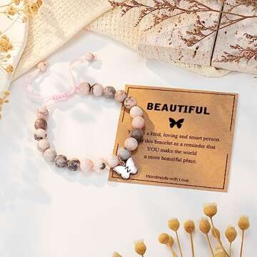 UNGENT THEM Butterfly Initial Bracelet for Girls