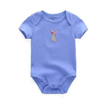 MIXIA Baby Bodysuits Short Sleeve Baby Clothes Cotton Onesies for Baby Boys Girls 6-Pack Bodysuits