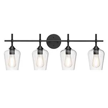 Ralbay Vintage 4-Light Bathroom Vanity Lighting Fixtures