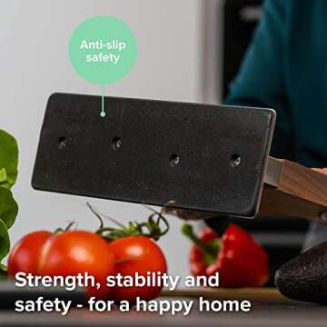 Coninx Magnetic Knife Holder - Elegant Walnut Wood Design