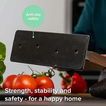 Coninx Magnetic Knife Holder - Elegant Walnut Wood Design