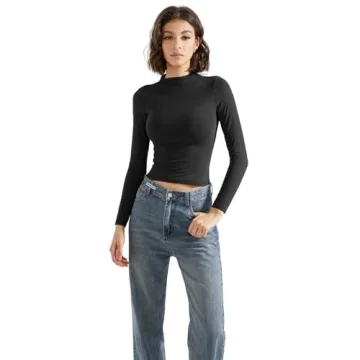 SUUKSESS Women Mock Turtle Neck Top - Stylish Comfort
