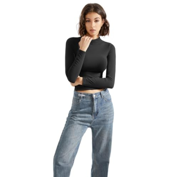SUUKSESS Women Mock Turtle Neck Top - Stylish Comfort