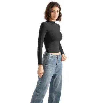 SUUKSESS Women Mock Turtle Neck Top - Stylish Comfort