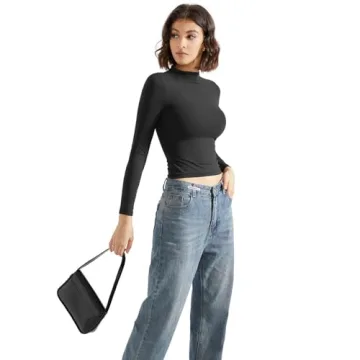 SUUKSESS Women Mock Turtle Neck Top - Stylish Comfort