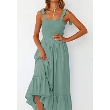ZESICA Women's Summer Boho Maxi Dress for Beach Events