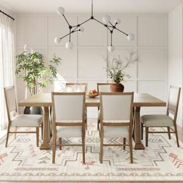 STARUIA Washable 8x10 Area Rug for Living Room