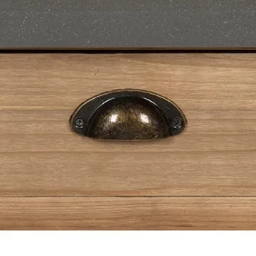 Kate and Laurel Rutledge Farmhouse Two Drawer Console Table