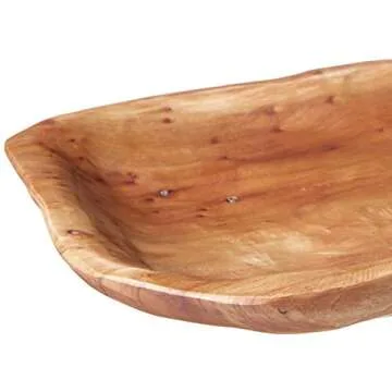 Enrico Root Wood Large Platter – Unique Hand-Carved Art