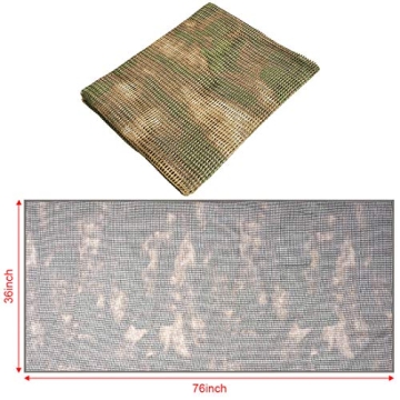 Fousam Sniper Veil Soft Camo Tactical Scarf for Outdoor Use