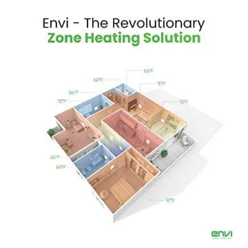 Envi Plug-in Electric Panel Wall Heaters for Indoor Use, Energy Efficient 24/7 Heating w/Safety Sensor Protection, Patented Quiet Fan-less Design, Easy 2-Min Install, Space Heater, Made in USA