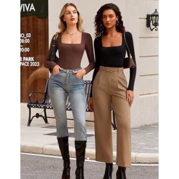 Avidlove Long Sleeve Women's Snap Closure Bodysuit - Soft