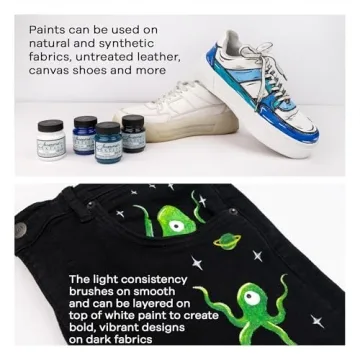 Jacquard Fabric Paint Set - 8 Premium Colors for Creative Projects