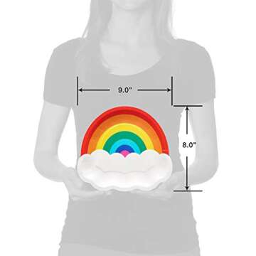 Durable Rainbow Party Plates for Festive Celebrations
