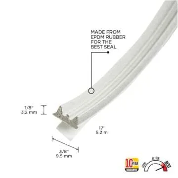All Weather EPDM Rubber Weatherseal for Drafts and Dust