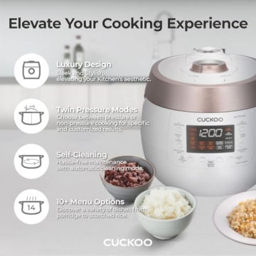 CUCKOO CRP-RT0609FW Rice Cooker 6-Cup Twin Pressure