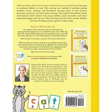 ABC See, Hear, Do Level 2: Learn to Read Lowercase Letters