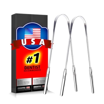 Effective Stainless Steel Tongue Scraper - Fresh Breath Kit