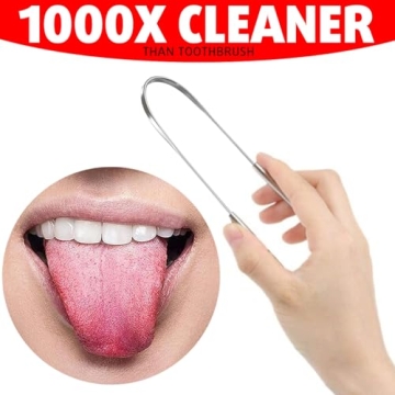 Effective Stainless Steel Tongue Scraper - Fresh Breath Kit