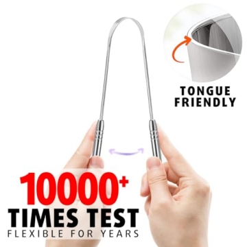 Effective Stainless Steel Tongue Scraper - Fresh Breath Kit