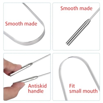 Effective Stainless Steel Tongue Scraper - Fresh Breath Kit