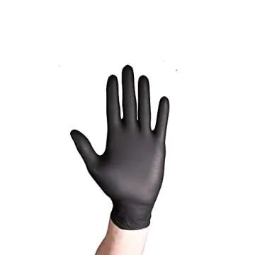 GripProtect Precise Black Nitrile Exam Gloves for Every Task