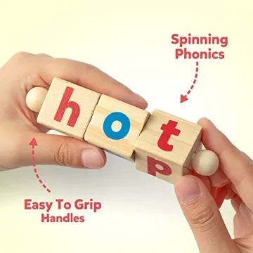 Coogam Educational Wooden Reading Blocks for Kids