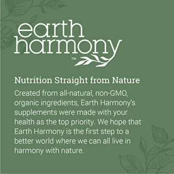 Earth Harmony Magnesium Glycinate 500mg Capsules, 120 Count
