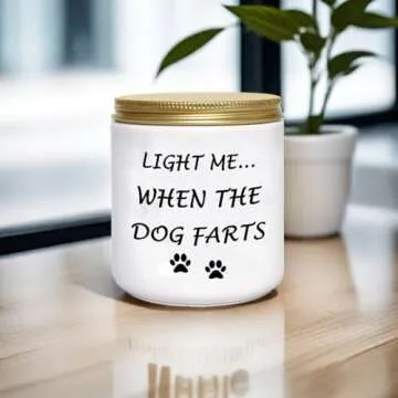 Funny Dog Mom Lavender Candle Unique Gift Idea